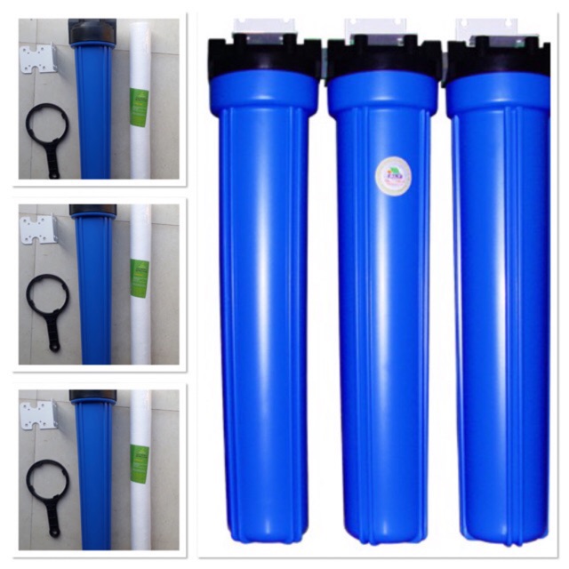 Bộ 3 cốc lọc thô 20 ing ren 17&21
