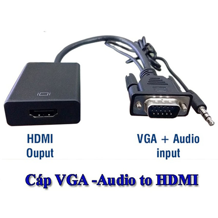 Vga to HDMI Conversion Cable with Audio