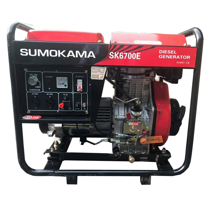Máy Phát Điện Chạy Dầu 5Kw Sumokama SK6700E Đề