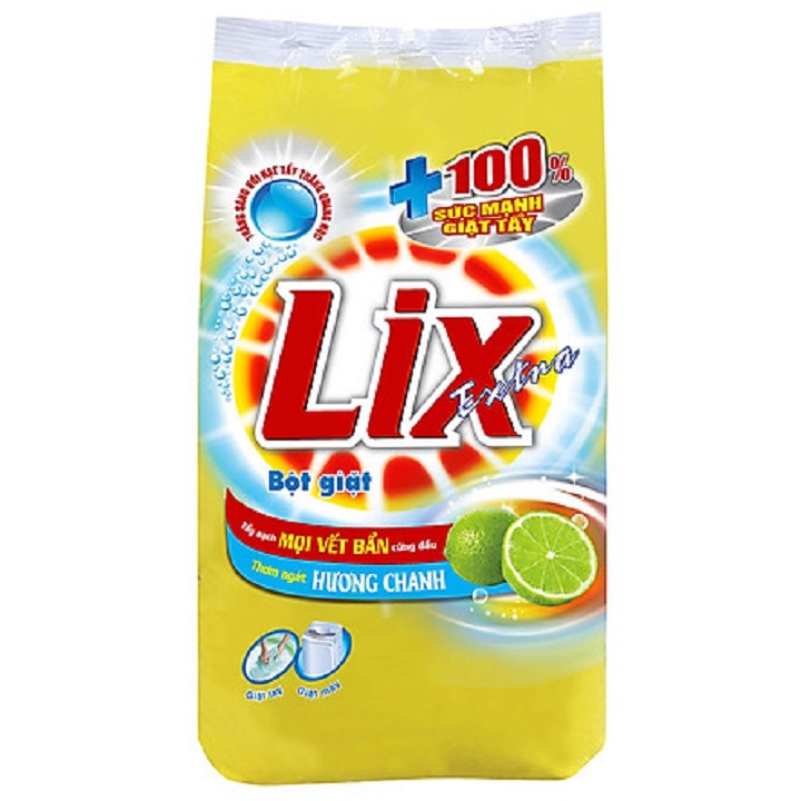 Bột Giặt Lix hương chanh 5.5kg(tặng NRC 400g)