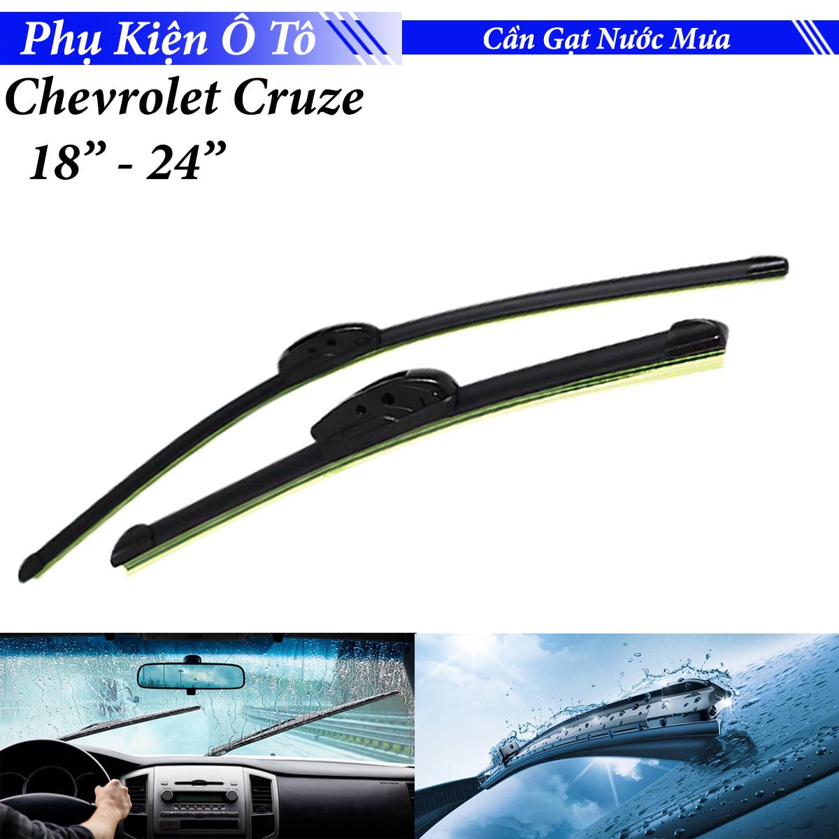 Cần gạt nước mưa ô tô silicon cao cấp cho Chevrolet Cruze - 18" x 24"