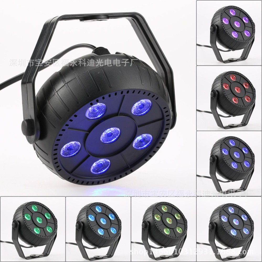 Đèn sân khấu Flat Par Light 6 Led Cảm ứng âm thanh