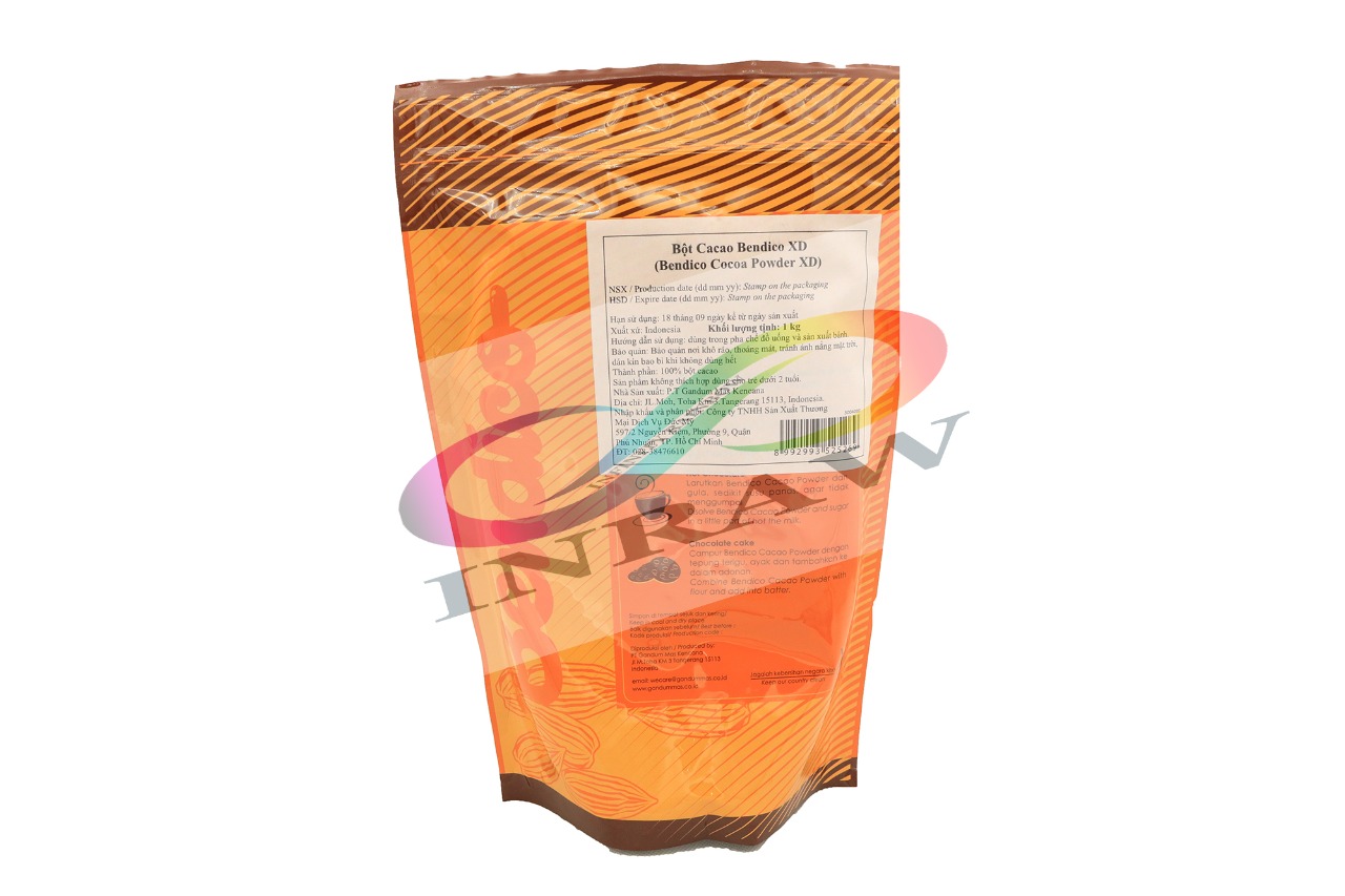 Bột cacao Bendico XD nguyên chất Indonesia (Bendico Cocoa Powder)