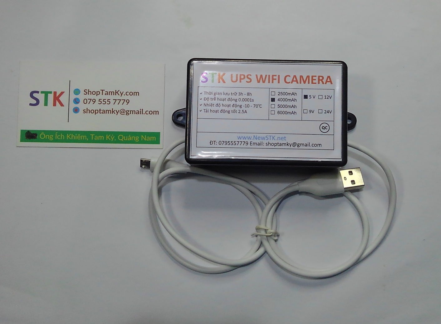 [STK] Nguồn dự phòng 5V - 4000mAh - UPS 5V