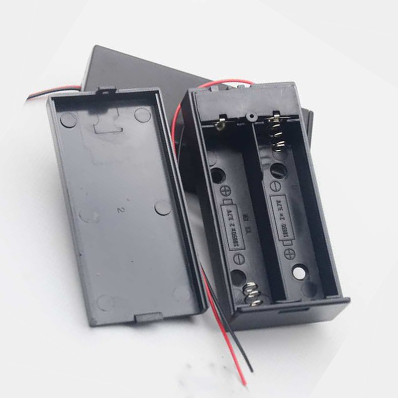 Hộp Pin 18650 2 cell có nắp và công tắc