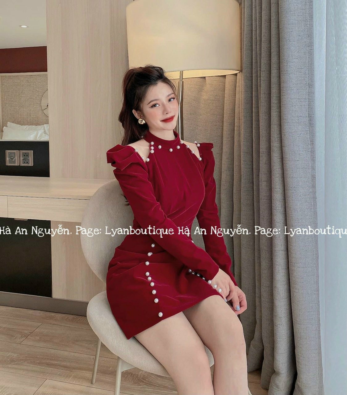 Đầm body đính cườm-QH#damnu
