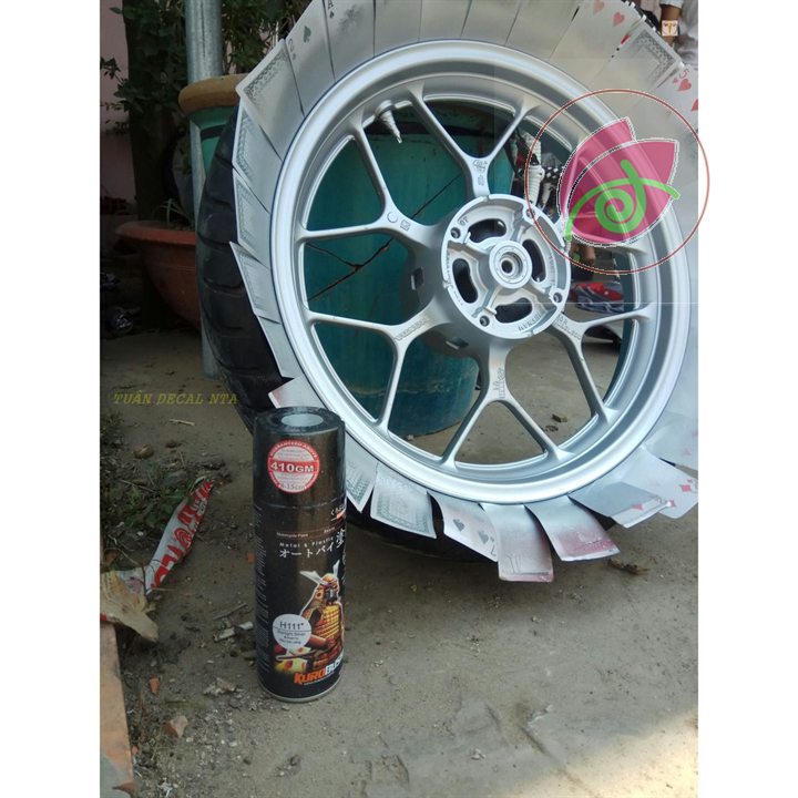 H111 SƠN SAMURAI SƠN XỊT MÀU BẠC SÁNG HONDA