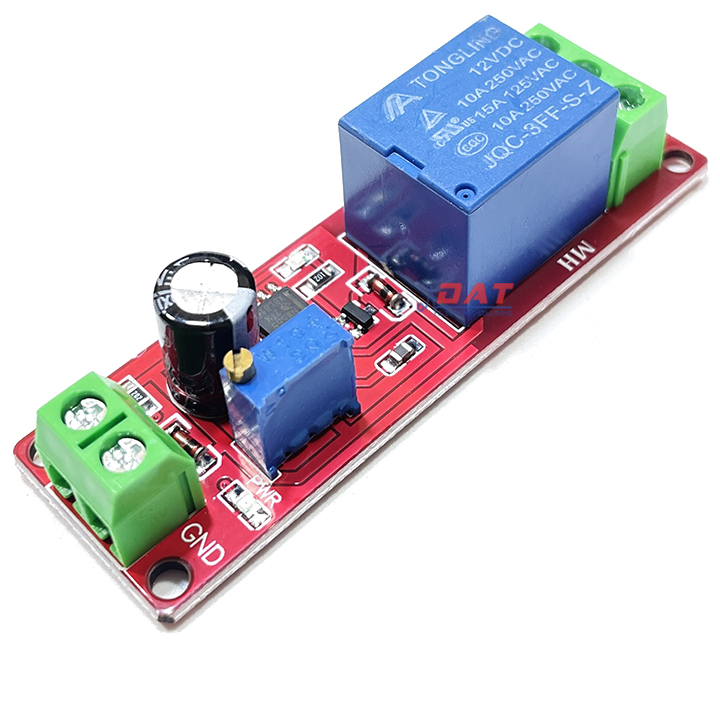 [HCM]Mạch Tạo Trễ Ngắt Relay 12V 1-10s