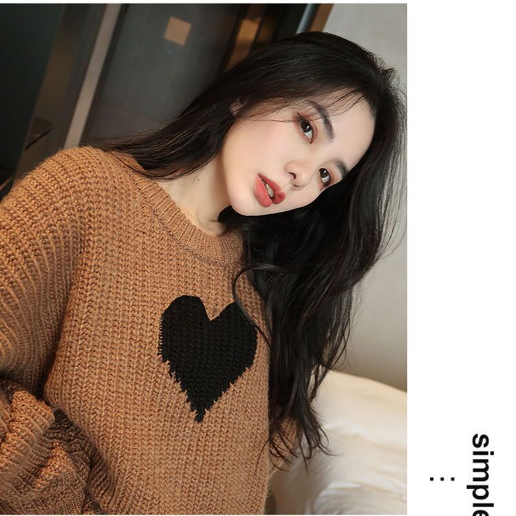 [ Deal Độc Quyền ] Áo Sweater Dệt Kim Cổ Tròn Dáng Rộng Màu Trơn Phong Cách Hàn Quốc Thời Trang Thu Đông Cho Nữ NTD SW NU 002