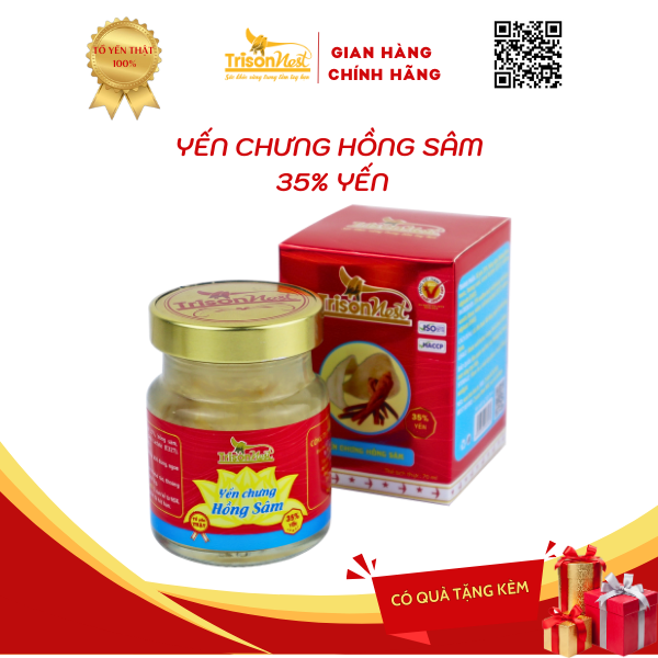 [YẾN SÀO TRÍ SƠN] YẾN CHƯNG SẴN 35% - HŨ