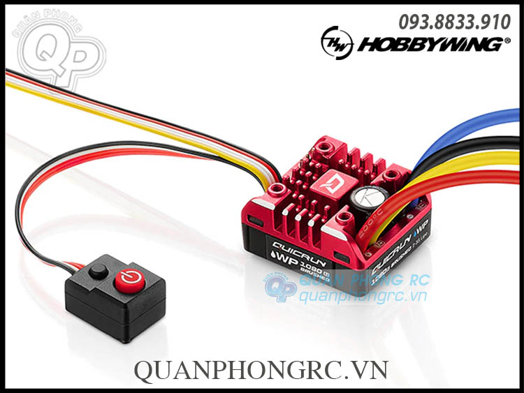 Hobbywing QuicRun WP 1080 G2 80A Brushed ESC For 1:10 Rock Crawler (30120202)