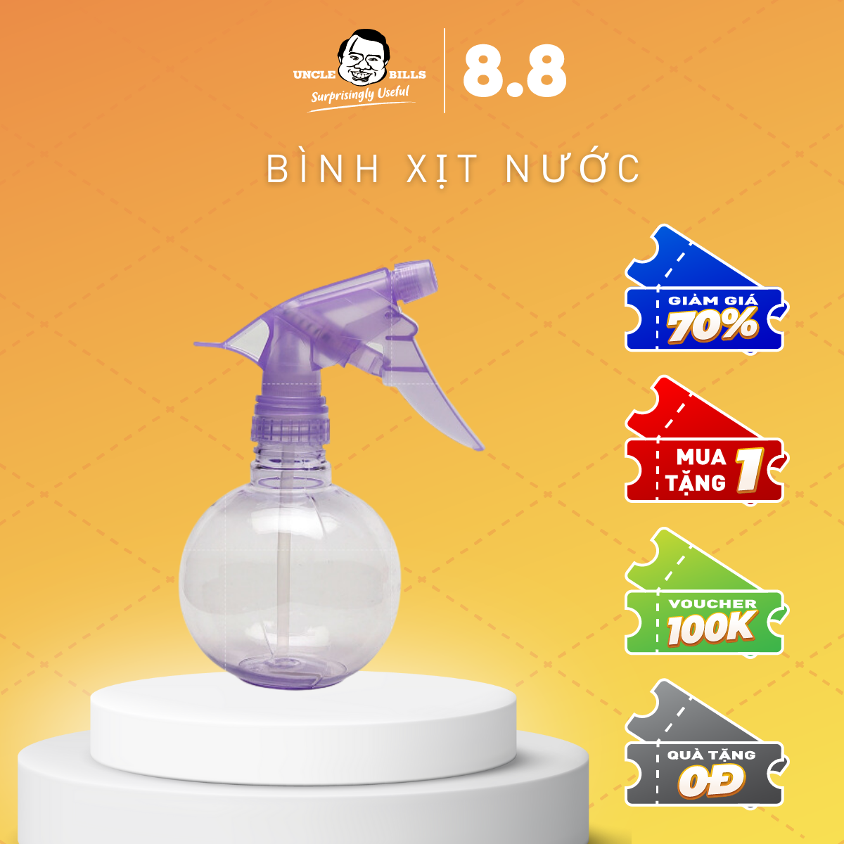 Bình xịt nước uncle bills bl0168