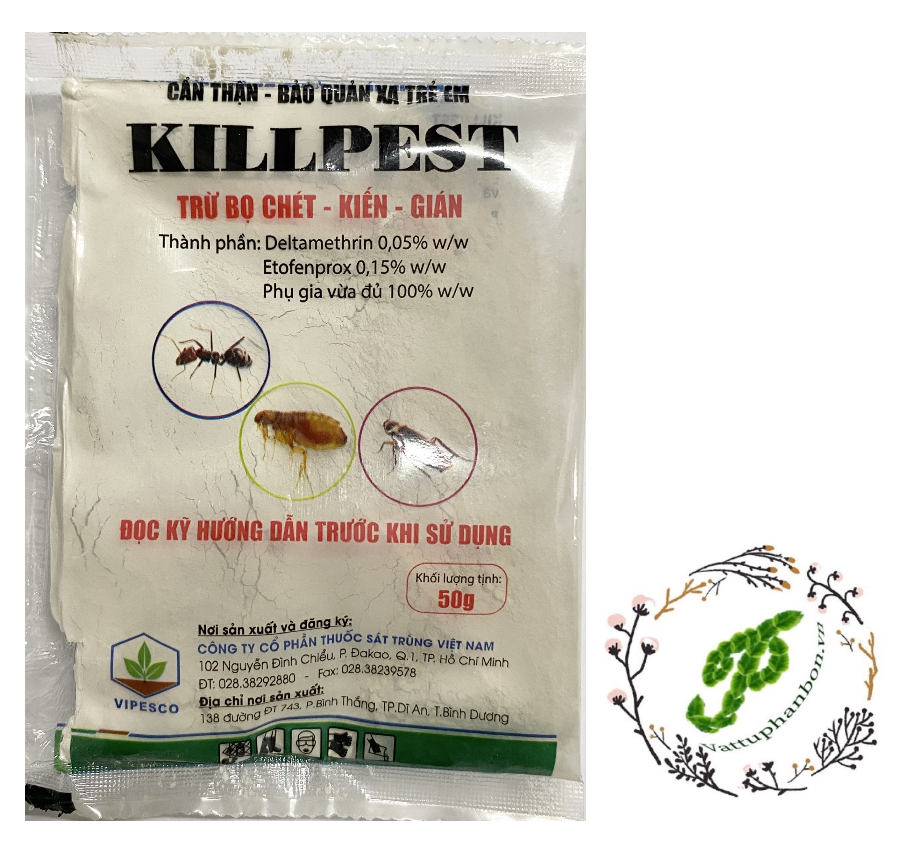 Killpest - Trừ Bọ Chét, Kiến, Gián - #074B# 50g