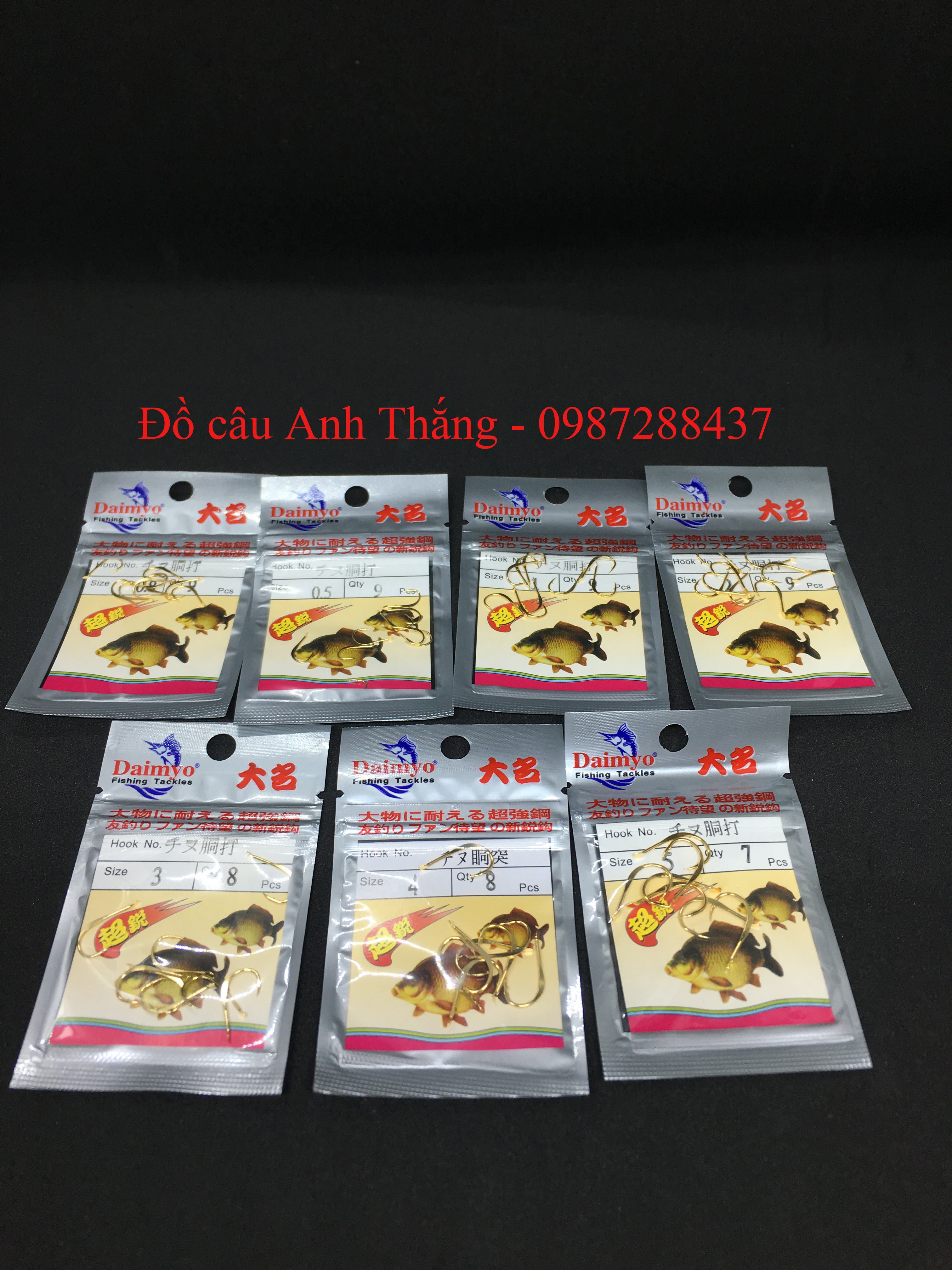 Lưỡi câu đơn, câu lancer Daimyo màu vàng (5 vỉ)
