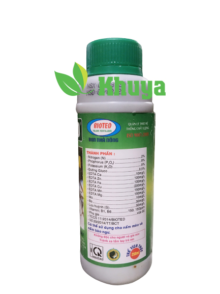 Phân bón tăng trưởng nấm rơm Bioted 250ml