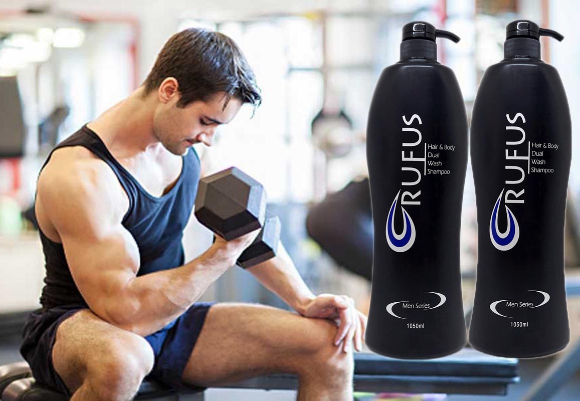 Sữa tắm, gội đậm đặc Rufus for Men Malaysia 1050ml – Dầu tăm gội đậm đặc Rufus đen 2in1 cho nam