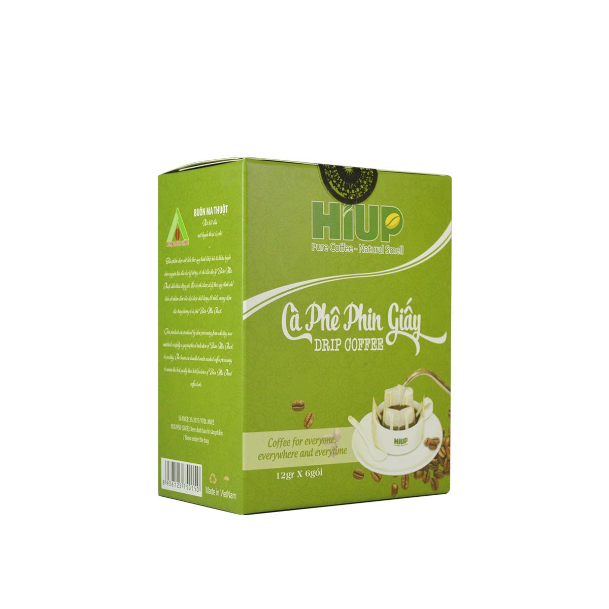 Combo 2 hộp cà phê phin giấy xl (hộp 6 phin x 12gr) - HIUP Coffee
