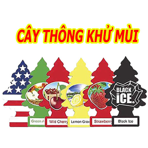 Cây thông thơm, litte trees khử mùi ô tô, xe hơi, tủ quần áo, sáp thơm ô tô, sáp thơm phòng, hương thơm dịu nhẹ, không độc hại