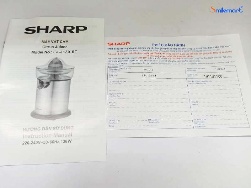Máy vắt cam Sharp EJ-J130-ST