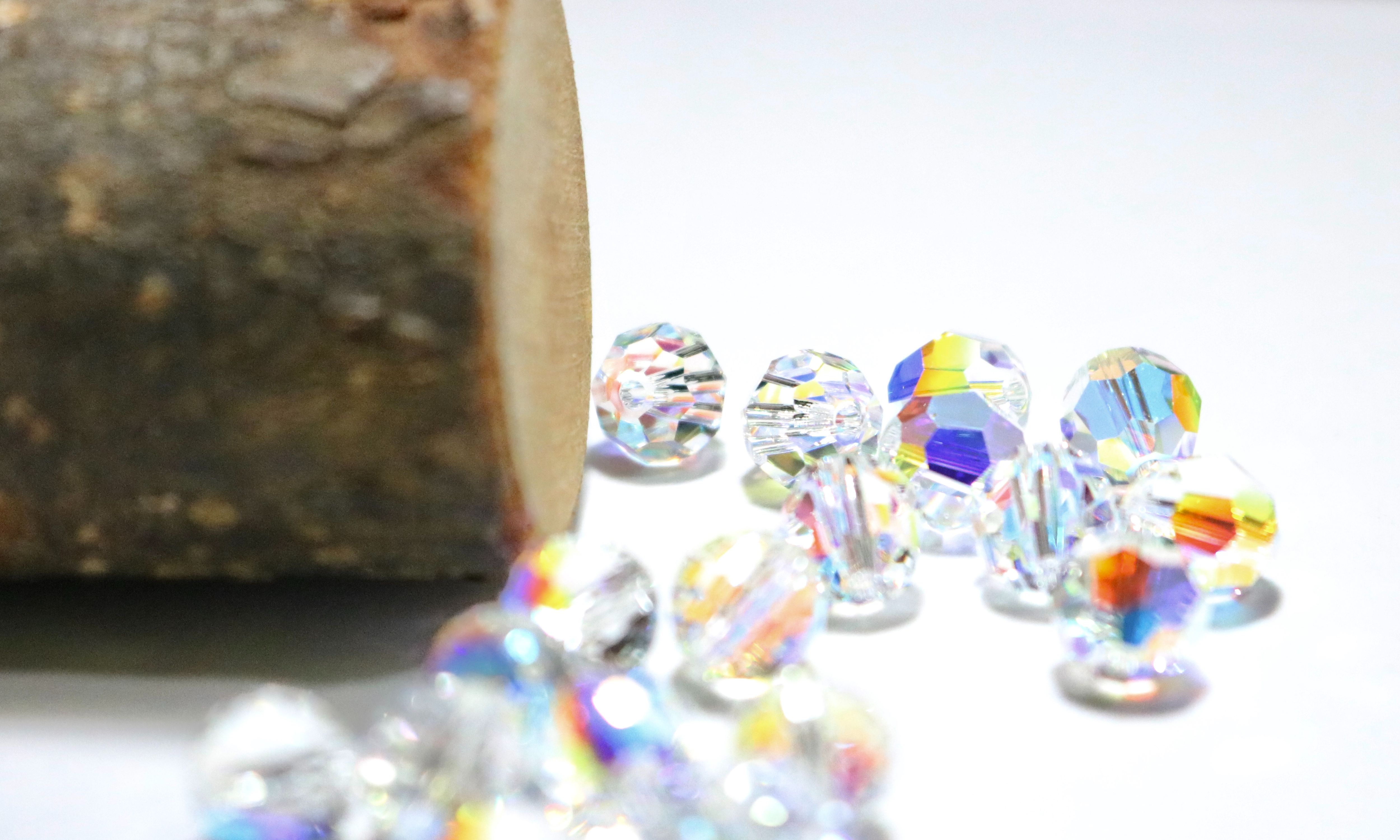 Pha lê Swarovski Áo Tròn giác lớn 8mm (Combo 1/10/20/30 viên)