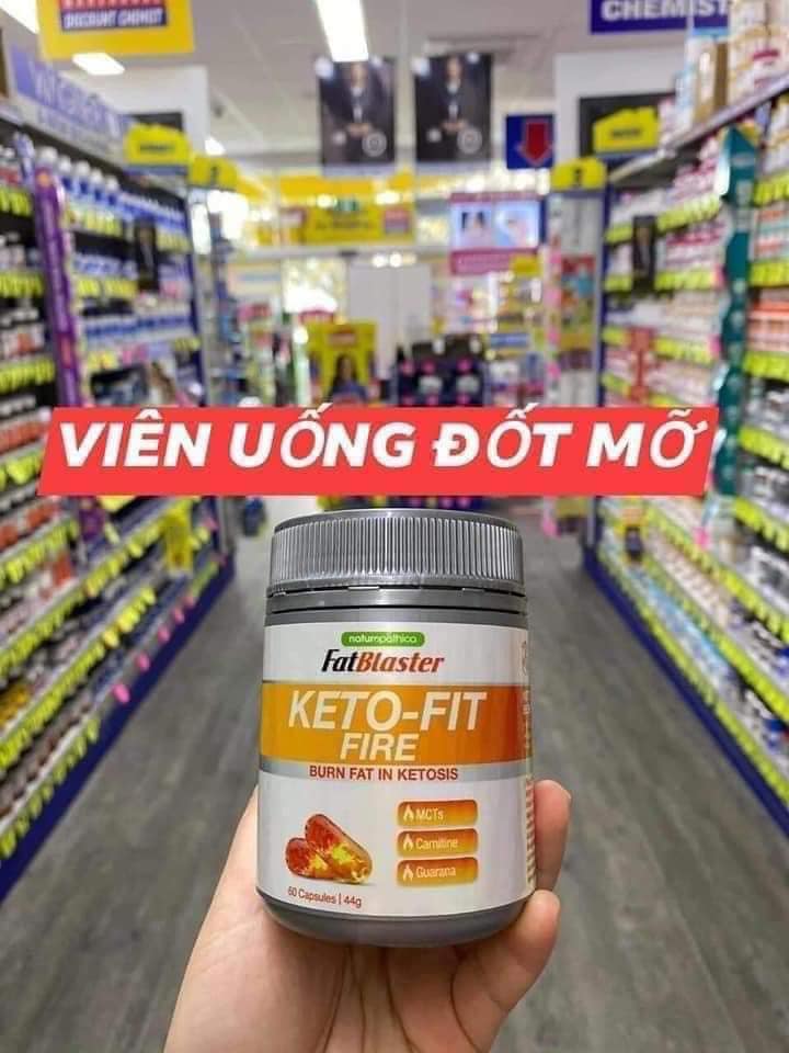 Giảm Cân Naturopathica Fatblaster Keto Fit Fire của Úc