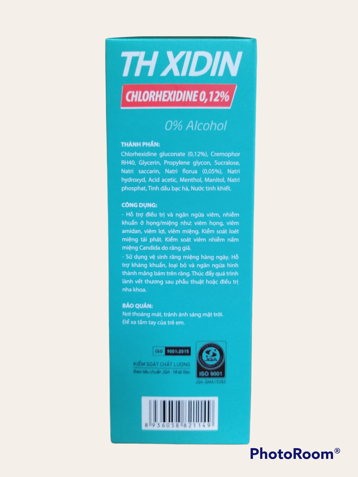 Súc miệng, họng Th xidin ( chlorhexidine)
