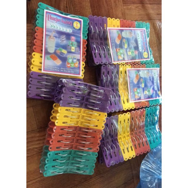 Bộ 30 chiếc móc kẹp quần áo ( nhiều màu )