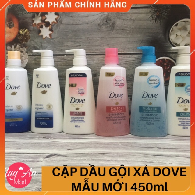 Combo Cặp dầu gội xả Dove Thái Lan 400ml