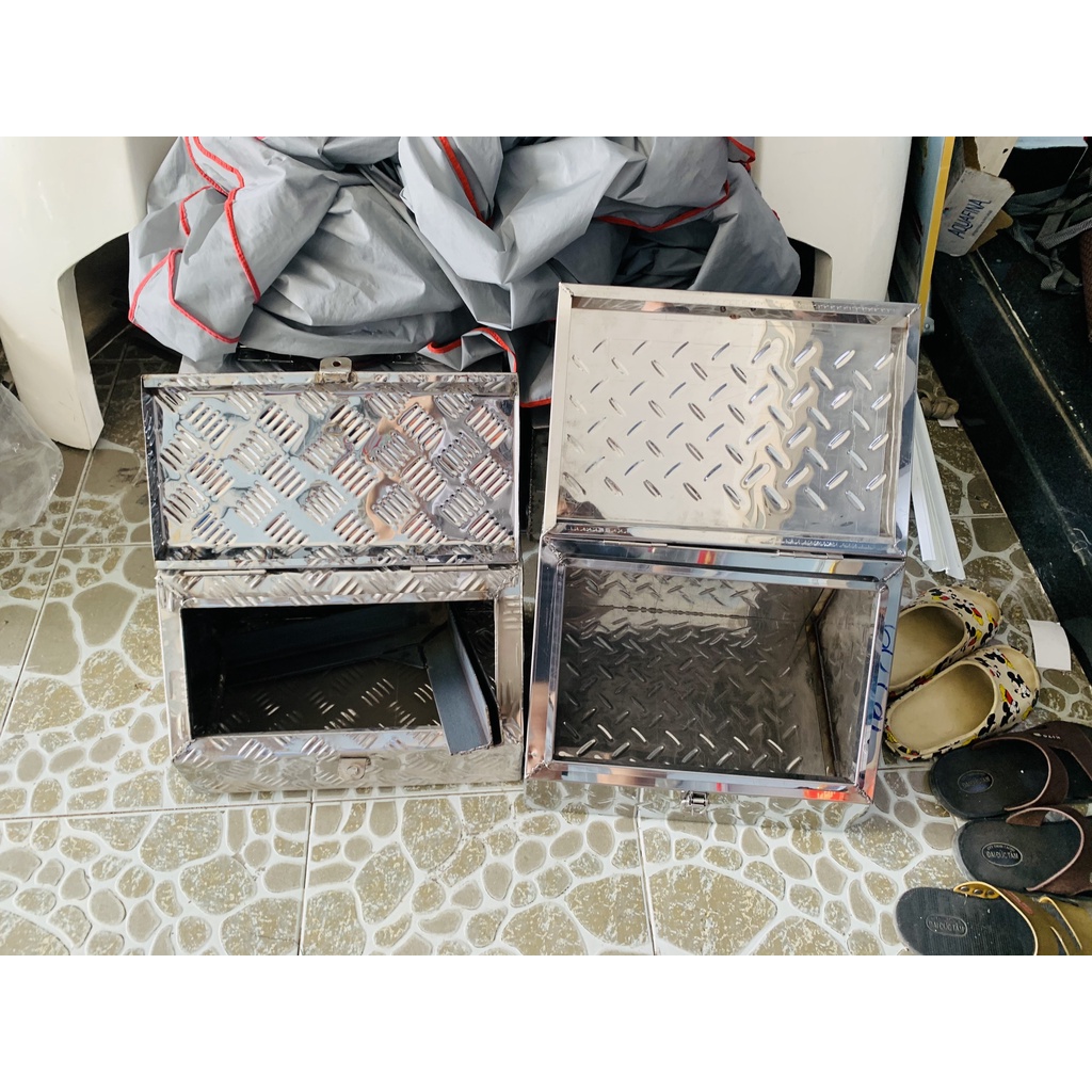 [XE TẢI ]Thùng Đựng Đồ Nghề Inox Cỡ Lớn - Size 80x35x35cm