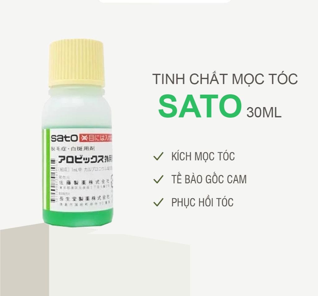 Tinh chất Sato chấm hói mọc tóc giảm rụng tóc 30ml Nhật Bản