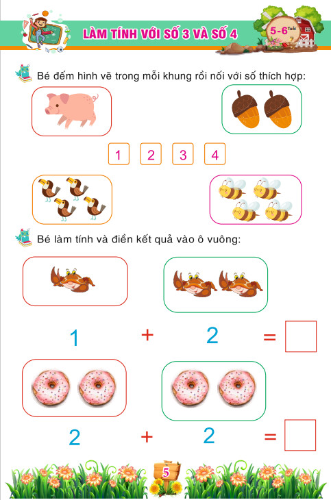 CBCBVL1 _ Bé vui học Toán 5-6 tuổi