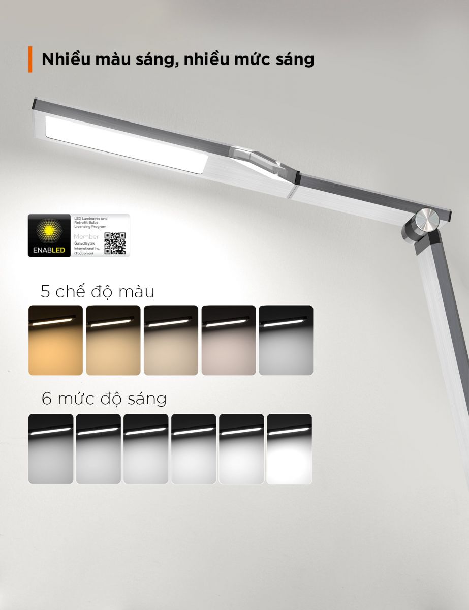 Đèn bàn LED Taotronics TT-DL050 - Hàng Chính hãng