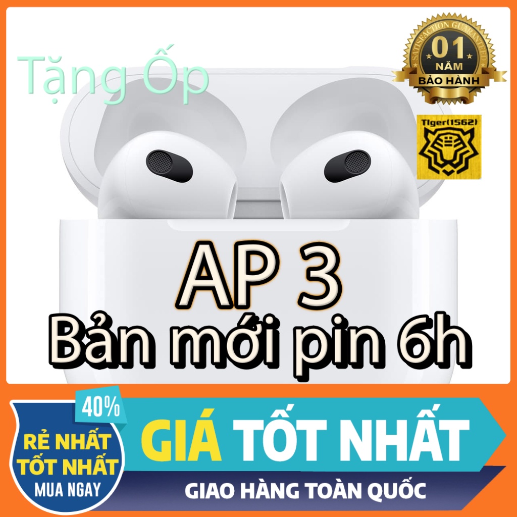 "[Tặng Ốp] Tai nghe Bluetooth AP 3 Hổ Vằn Bản cao cấp...