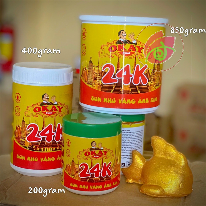 Sơn nhũ vàng 24k Okay hệ nước