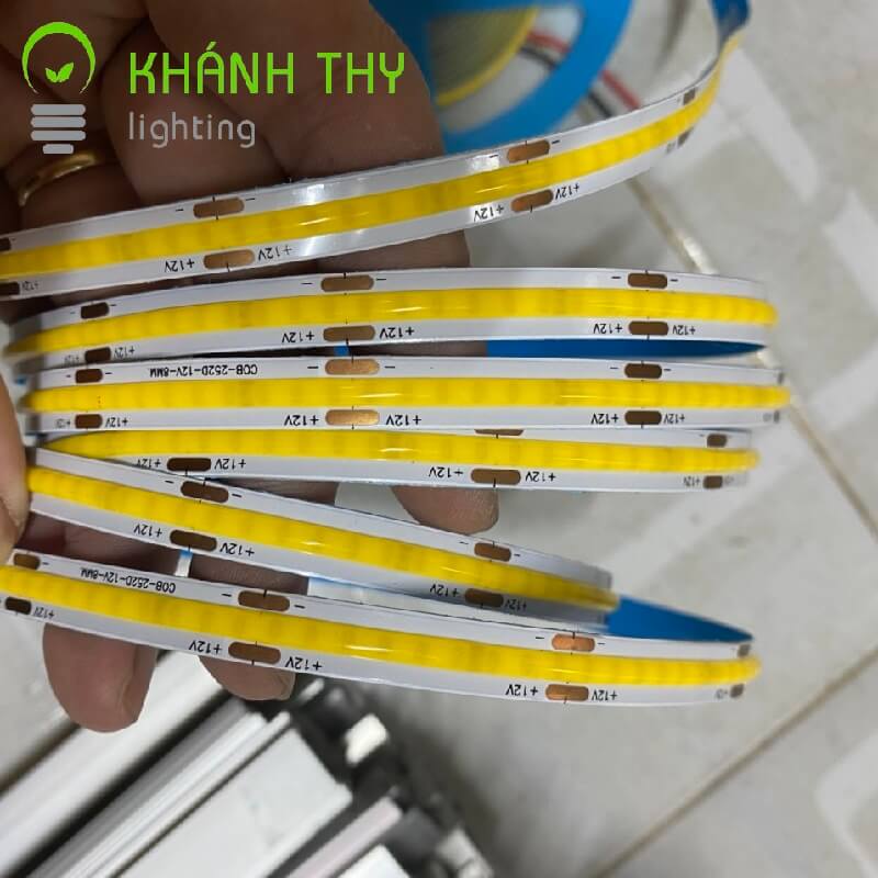 Led dây cob 12v 252 chip/m không lộ led cao cấp giá rẻ (cuộn 5m)