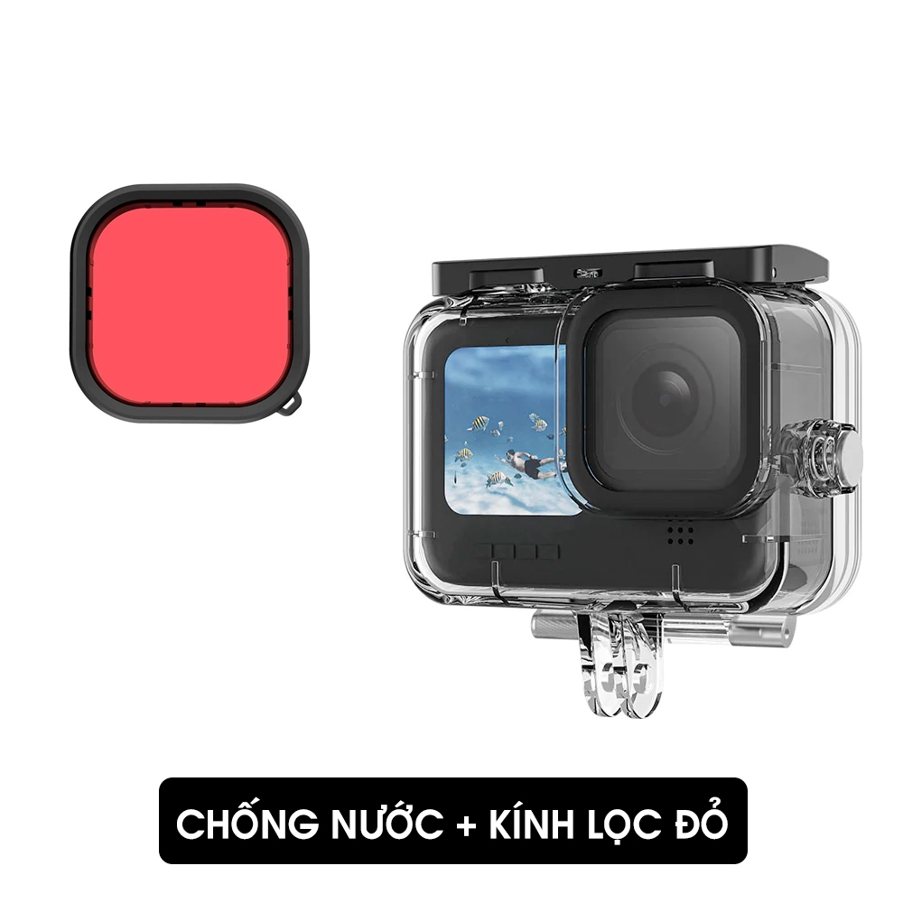 VỎ CHỐNG NƯỚC GOPRO 12 / 11 / 10 / 9 TELESIN