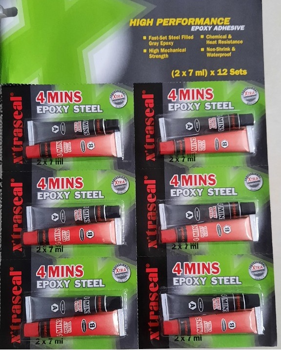 KEO DÁN AB DÁN SẮT, NHỰA, KEO EPOXY [2 Tuýp AB] - Malaysia