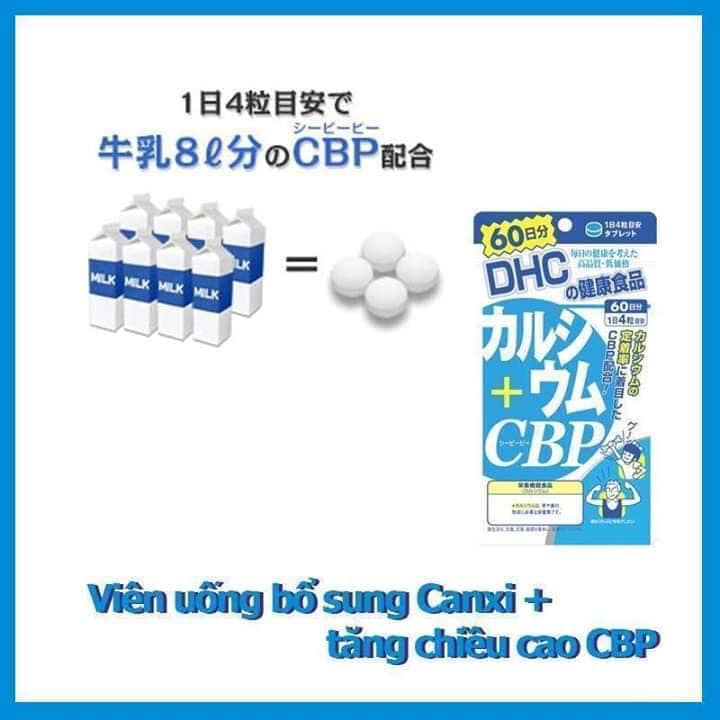 Viên uống hỗ trợ bổ sung canxi + cbp của dhc nhật bản date 2022