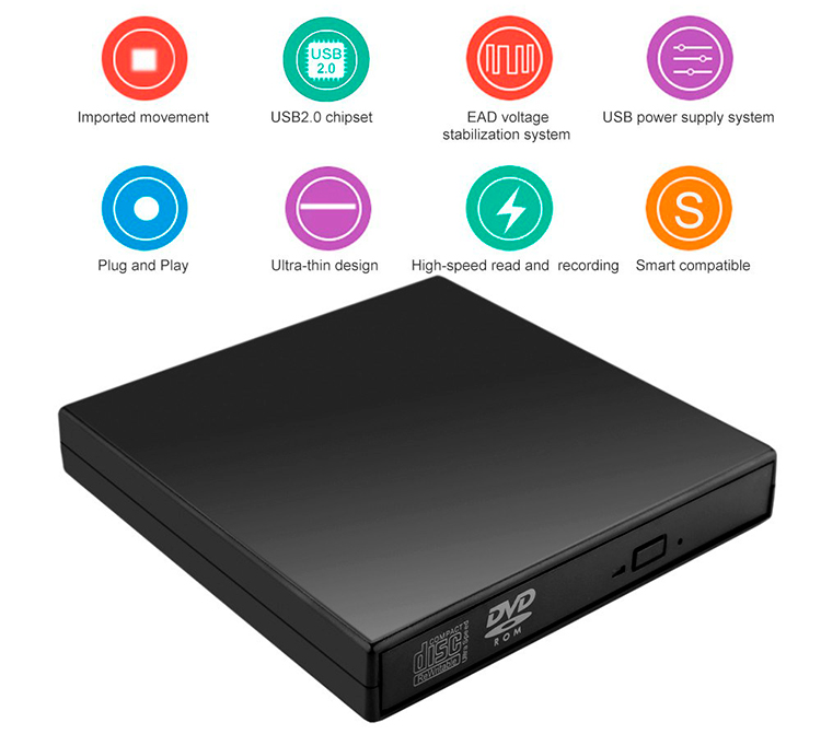 [HCM]Box DVD Rewrite đọc ghi DVD CD gắn ngoài NEW Full BOX