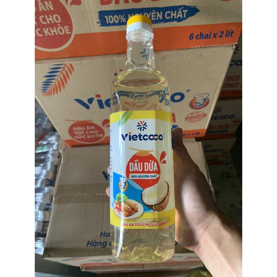 (DẦU ĂN) Dầu Dừa Tinh Luyện Vietcoco 2L - 1 LÍT