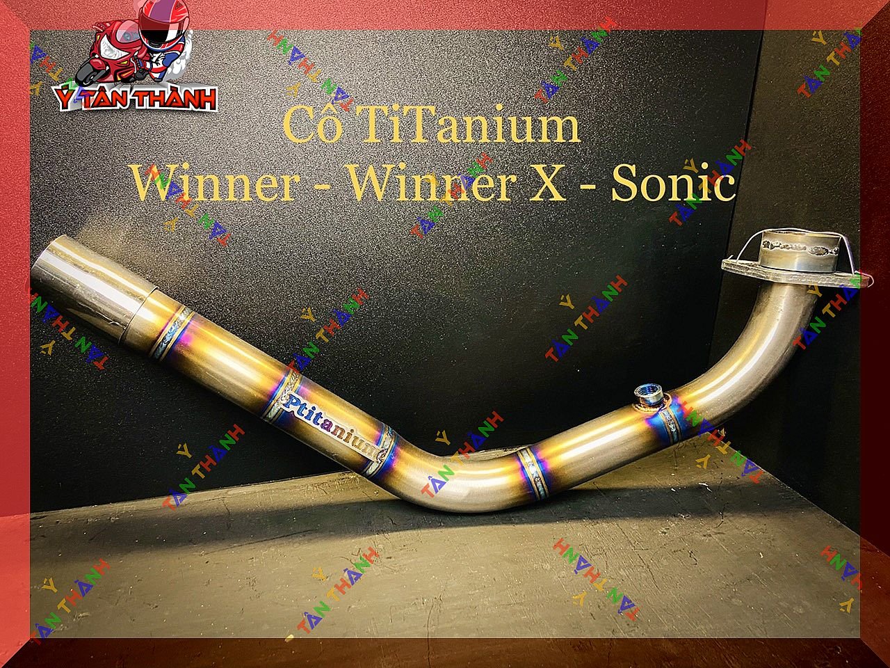 Cổ pô titan xe Winner,winner X,sonic 150 MS 84