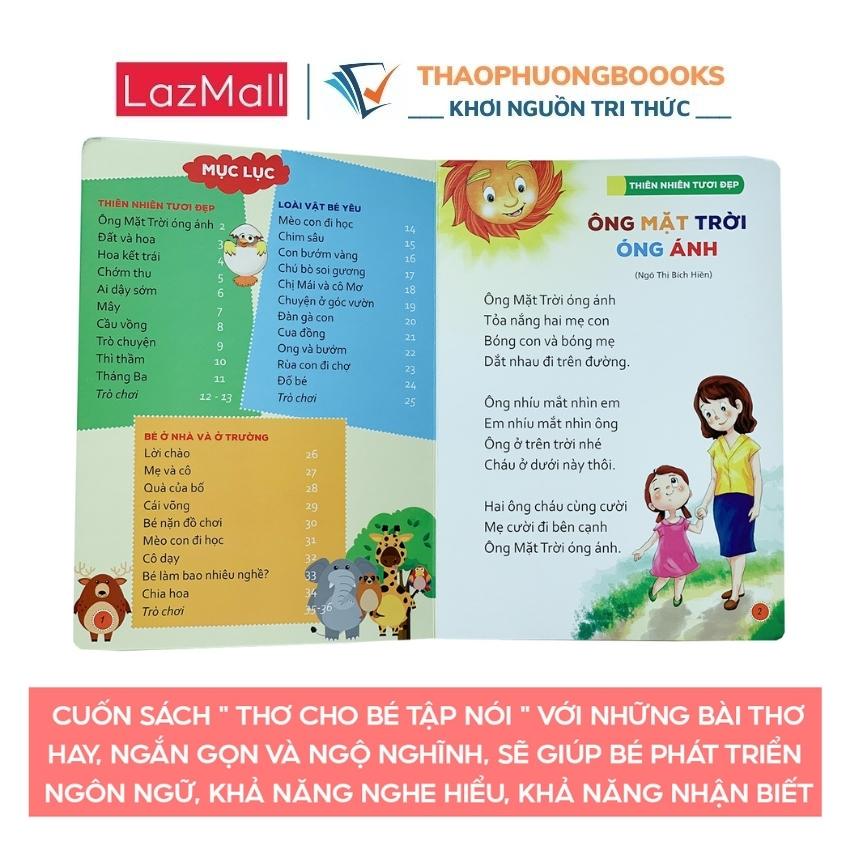 Sách - Thơ cho bé tập nói [bìa cứng]-ThaoPhuongBooks