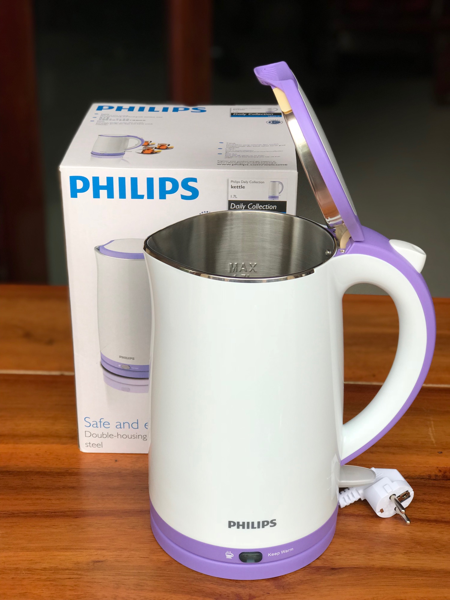 Bình siêu tốc Philips 1.7 lít HD9312
