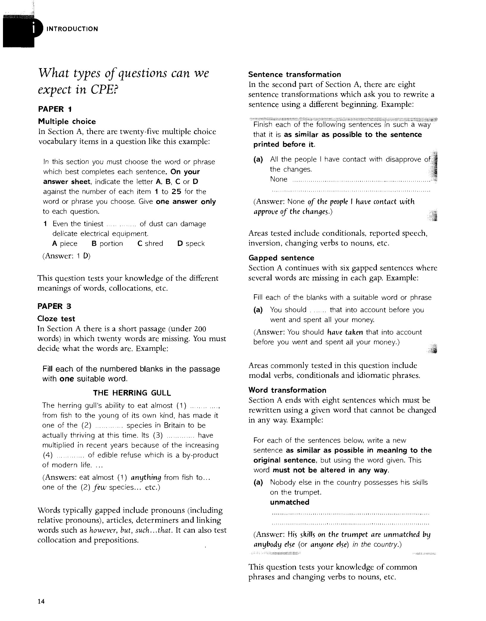 GRAMMAR AND VOCABULARY FOR CAMBRIDGE ADVANCED (Sách đen trắng)