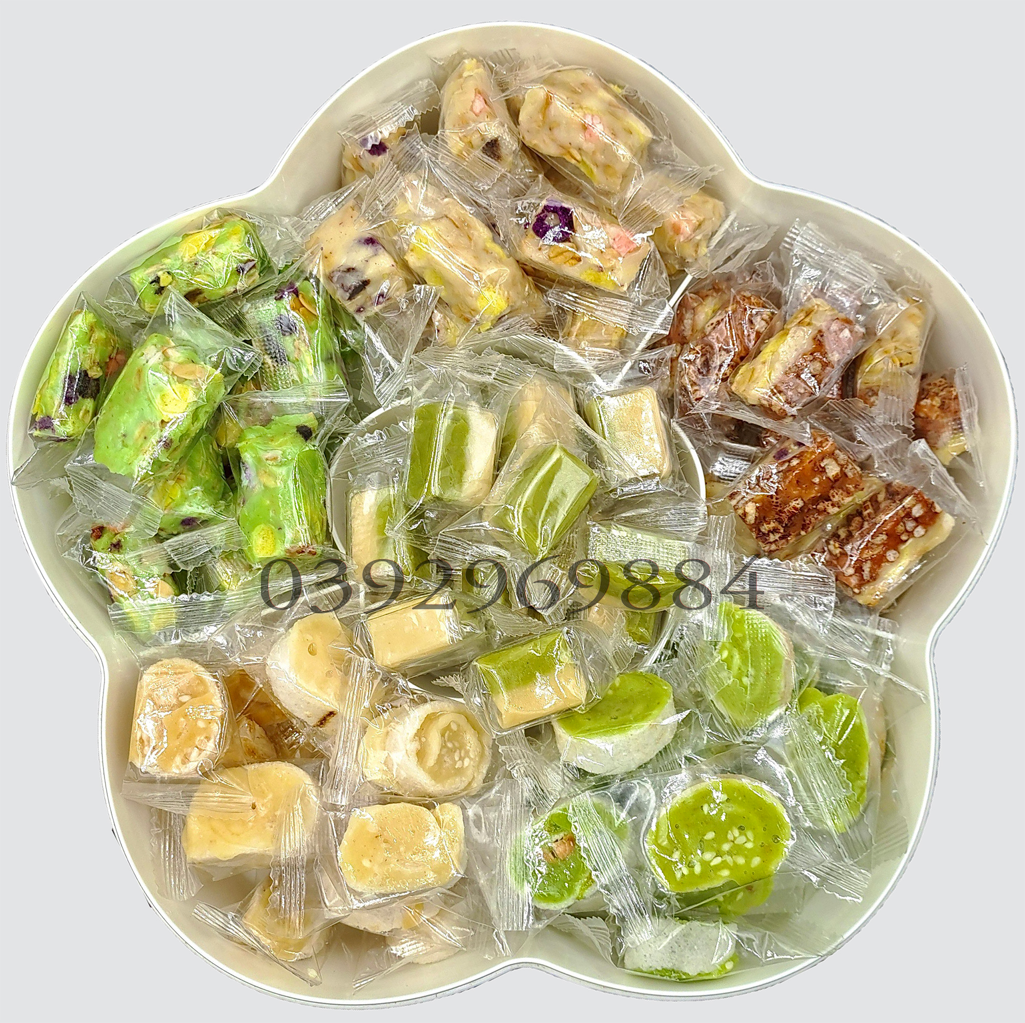 1KG Mix các loại kẹo dừa cao cấp - bánh kẹo tết- đồ ăn vặt