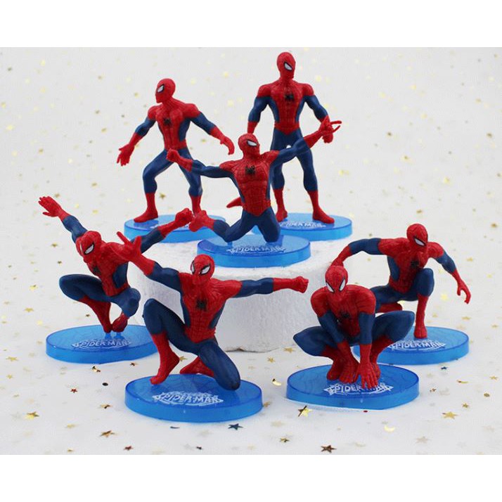 Trang trí bánh người nhện spiderman