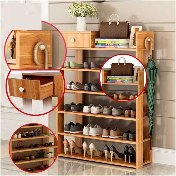 Kệ để giày dép bằng gỗ 5 tầng