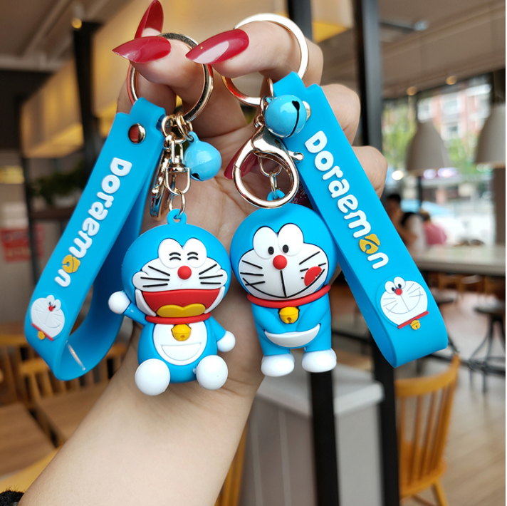 Móc Khóa Doremon Silicon 3D Siêu To, Siêu Cute, Loại 1