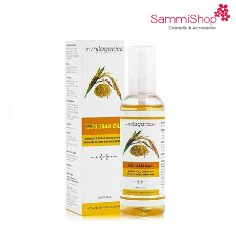 [6-11/12 VOUCHER GIẢM 8%]Dầu Cám gạo Milaganics 100ml