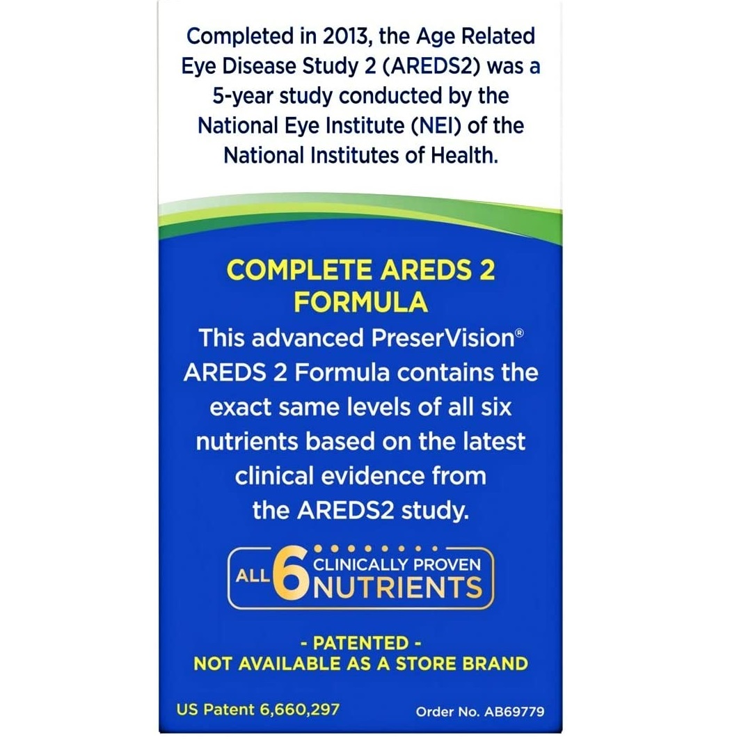Viên Uống Bổ Mắt PreserVision Areds 2 Formula Mỹ